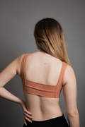 Contrast Top - Coral