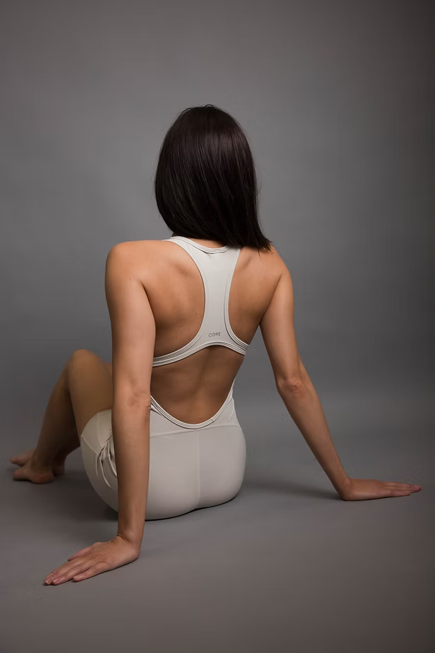 Oblique Onepiece - Cream